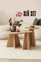 Table basse en champignon scandinave large Set de 3 tables gigognes Table d'appoint Table centrale Chêne saphir