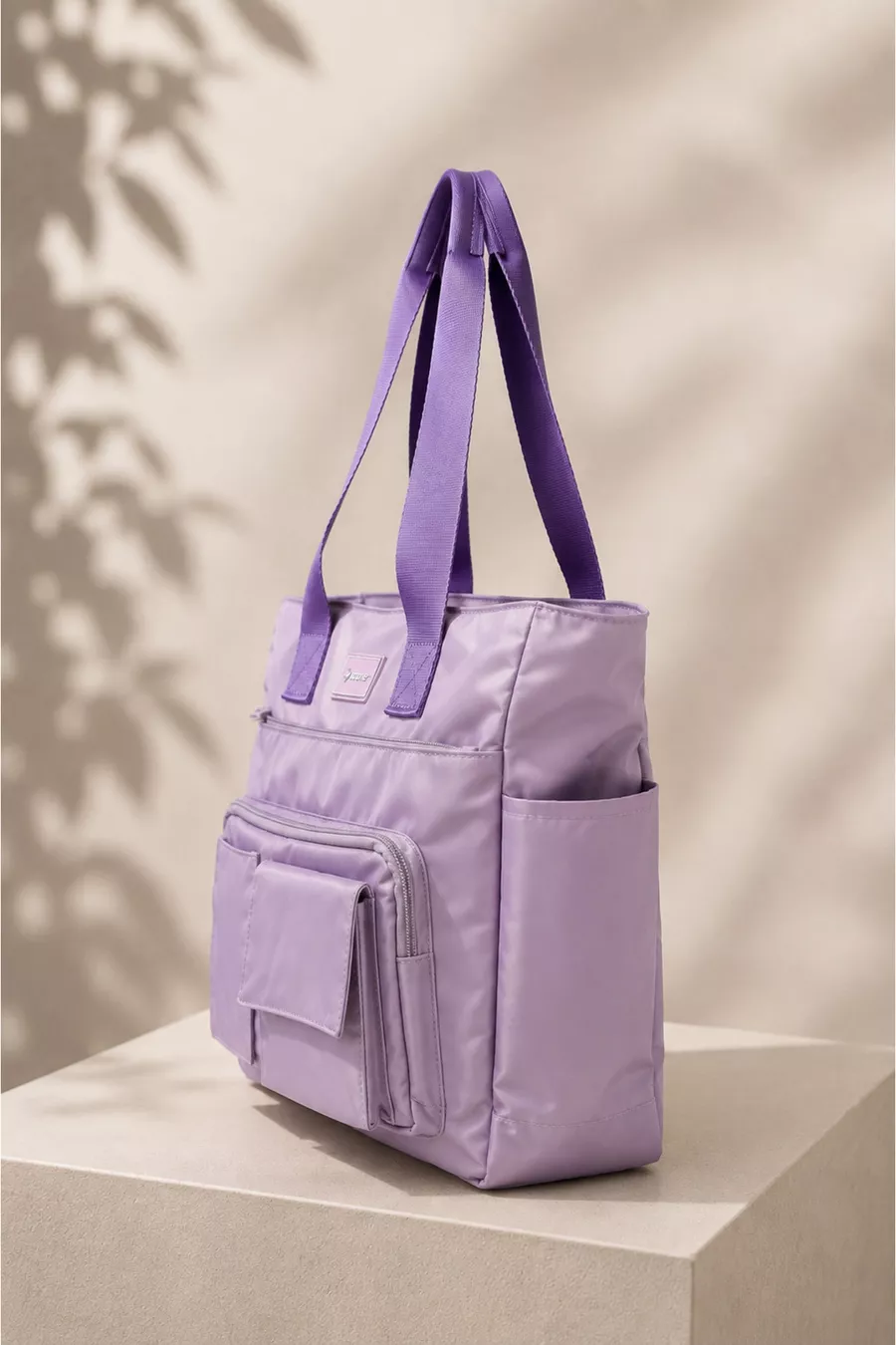 Sac Quotidien Hydrofuge - Compartiment pour Ordinateur Portable, Détails Matelassés, Multi-Poches, Poche pour Biberon, Accessoire de Valise, Sac Maman Violet, Sac de Soins pour Bébé Violet, Sac de Maman