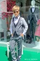 Ensemble de costume classique pour garçon Mojo avec détail de col  Gris-Bleu marine