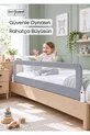 Barrière de sécurité pour bébé – Barrière de lit pliable pour enfant, anti-chute – CM Gris