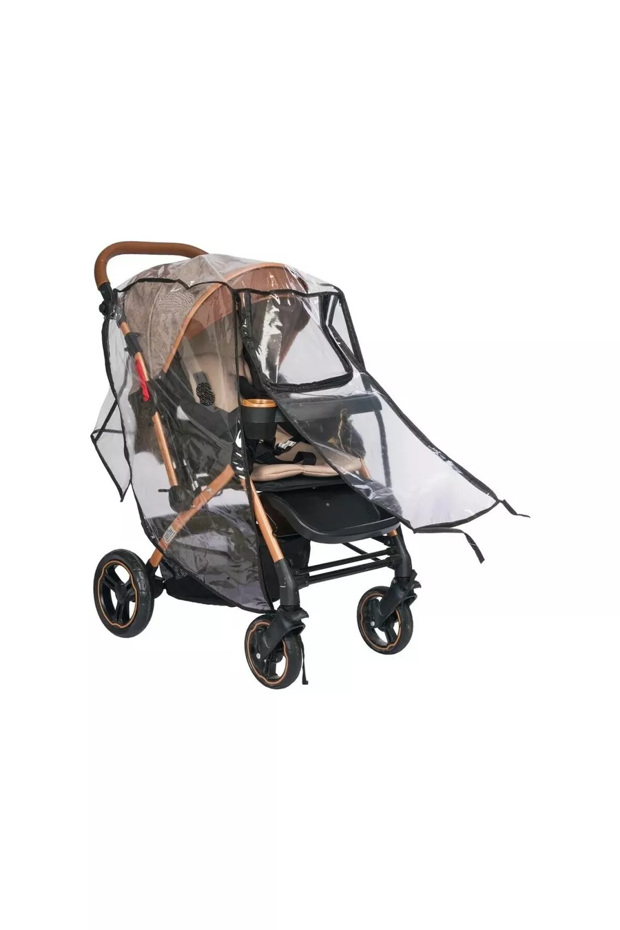 Housse de pluie ultra luxe avec fermeture éclair pour poussette [Compatible avec toutes les poussettes]