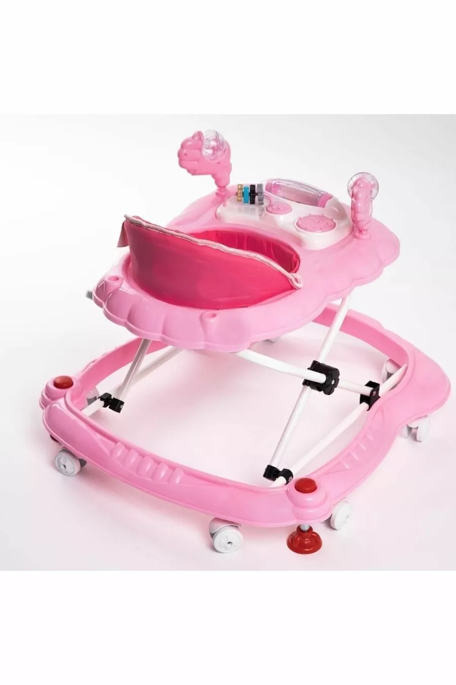 Trotteur pour bébé à 3 niveaux avec musique et jouets de luxe en forme d'araignée
