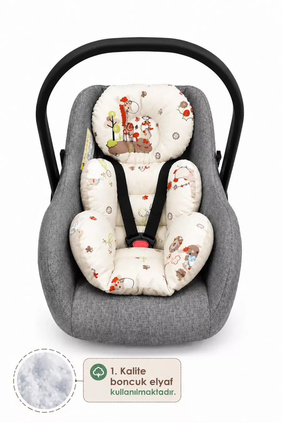 Coussin / Couverture Poussette Orthopédique pour Bébé, Ensemble de Poussette Avantageux en 2 Pièces, Style à Suspendre, Série Animaux