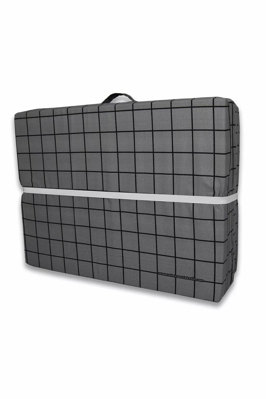 Matelas pliant en mousse avec coussin en mousse  Cm à carreaux