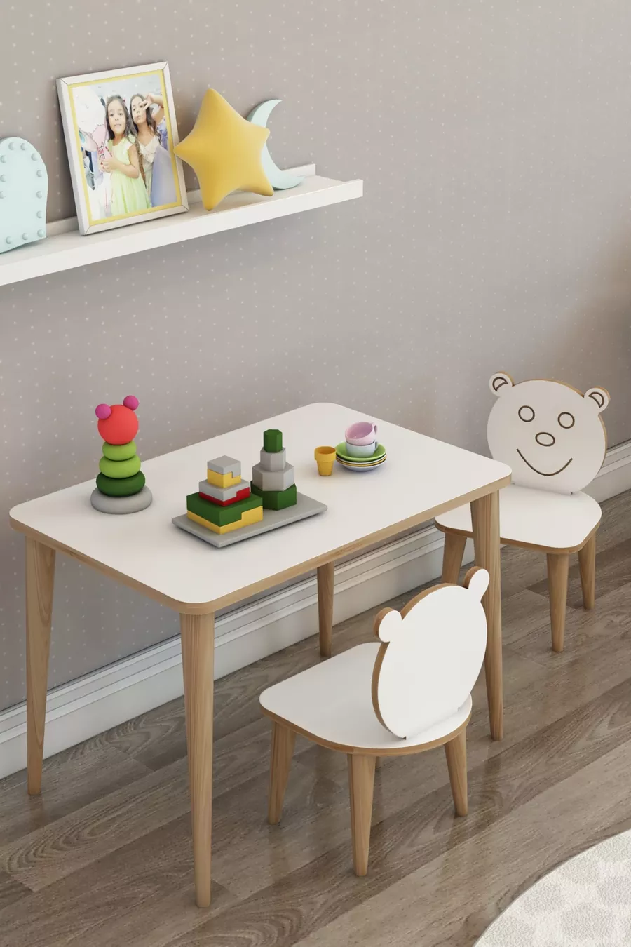 Table d'activité de jeu pour enfants Wini avec chaise