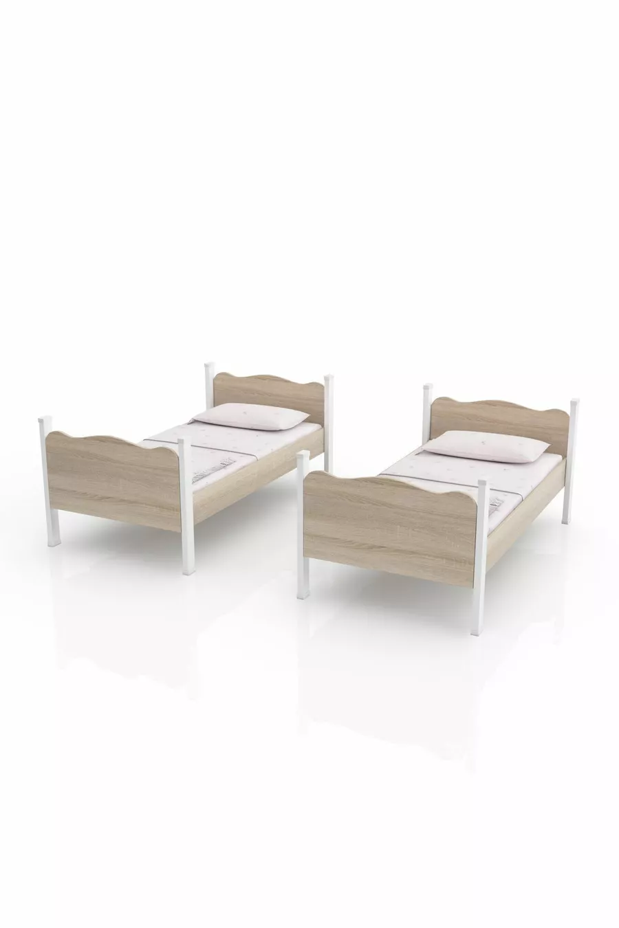 Lit superposé détachable sur pieds en MDF PATİKO