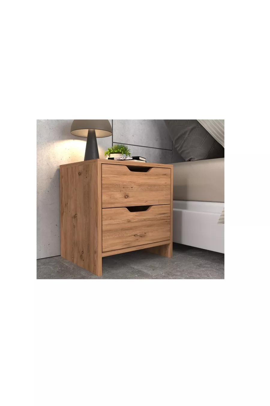 EFES COMMODE, 2 TIROIRS, PIN ATLANTIQUE