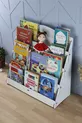 Bibliothèque en bois pour chambre d'enfant Lucky Montessori à 4 étagères