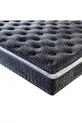 Matelas à ressorts ensachés ultra orthopédique avec soutien lombaire et dorsal, équipé d’un coussin en forme de croissant, ressorts ensachés et tissu en duvet de lapin