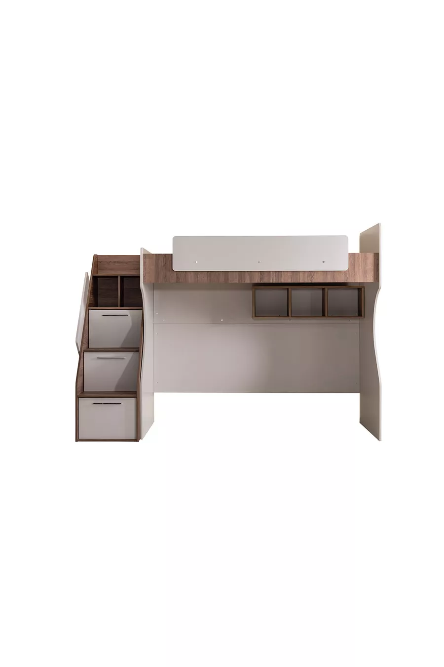 Lits superposés avec bureau et armoire Milano, moderne + 1 matelas Comfort