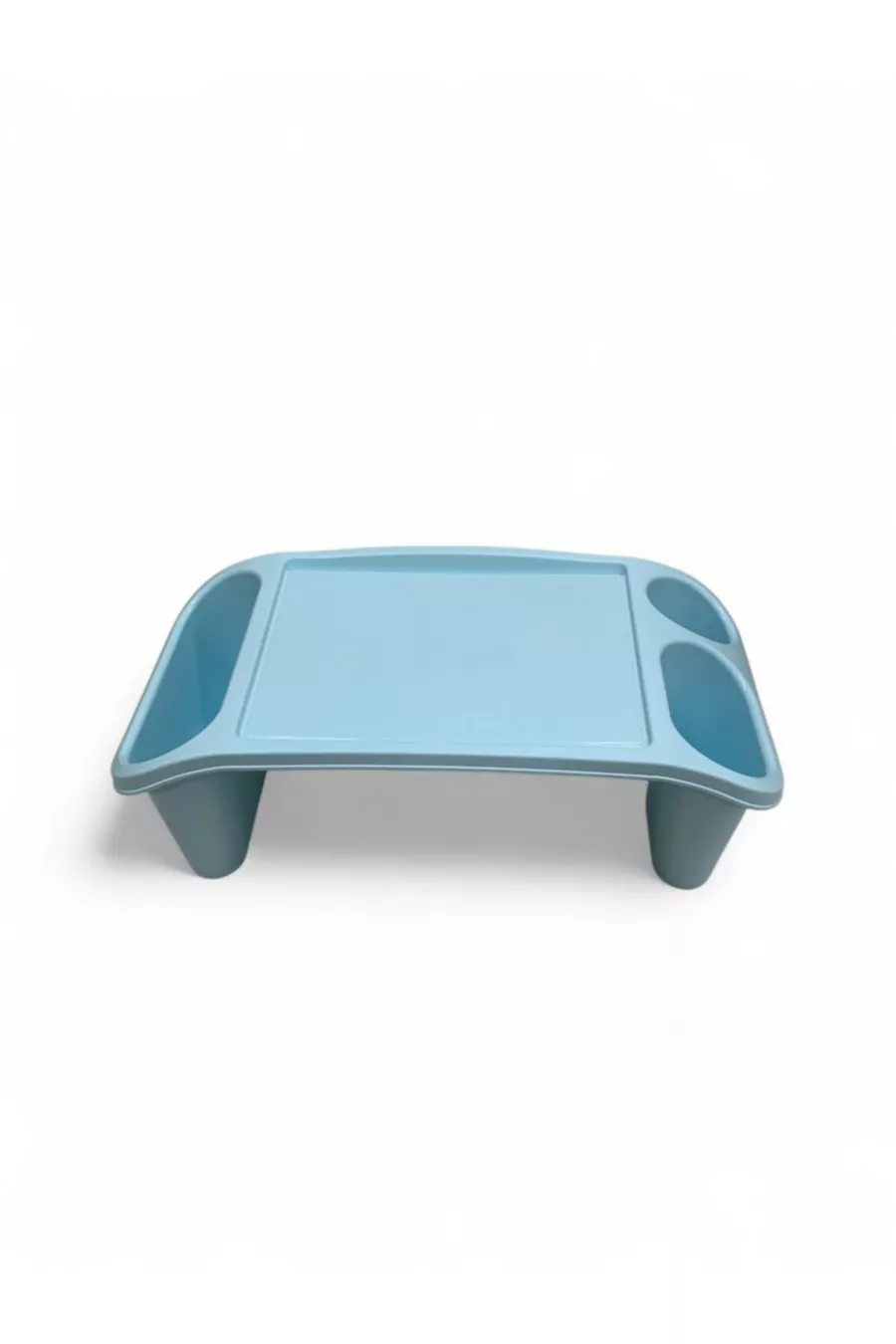 Bureau de loisir en plastique, table pour ordinateur portable, bleu