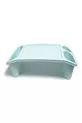 Bureau de loisir en plastique, table pour ordinateur portable, bleu