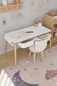 Table d'activité pour enfants avec rouleau de papier à dessin, 1 chaise et tiroir - Panda