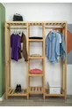 Penderie ouverte en bois naturel
