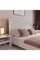 Tête de lit simple en bois Alaz couleur blanche (VERTICALE)