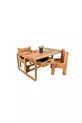 Table de jeu et d'activités pour enfants Industrial Living - Table de travail et de pâte à modeler - 2 chaises - MDF - CM