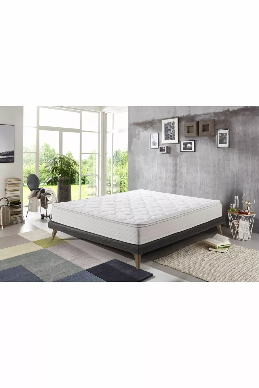 Vinola Nouveau Matelas Rollpack Ultra Orthopédique avec Sac, Ressorts, Fermeture Éclair Amovible et Coussin Supérieur