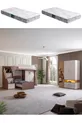 Lit superposé, ensemble chambre jeune Milan avec armoire : lit superposé avec armoire à 3 portes et 2 matelas Comfort