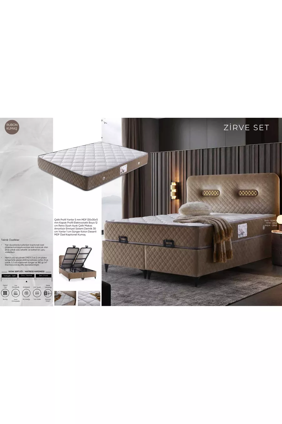Ensemble Lit Coffre Zirve