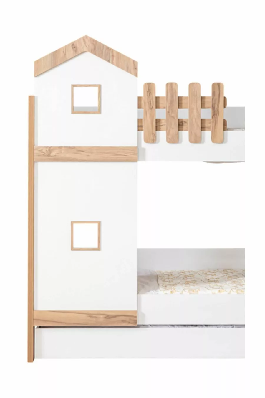 Lits superposés, Lit superposé Eiffel avec tiroirs 2 matelas Comfort