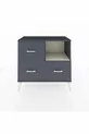 Commode Hyperion à une étagère et 3 tiroirs Anthracite-Sable/Anthracite