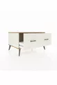 Commode Kronos 2 tiroirs Pierre de Lune-Pin/Pierre de Lune