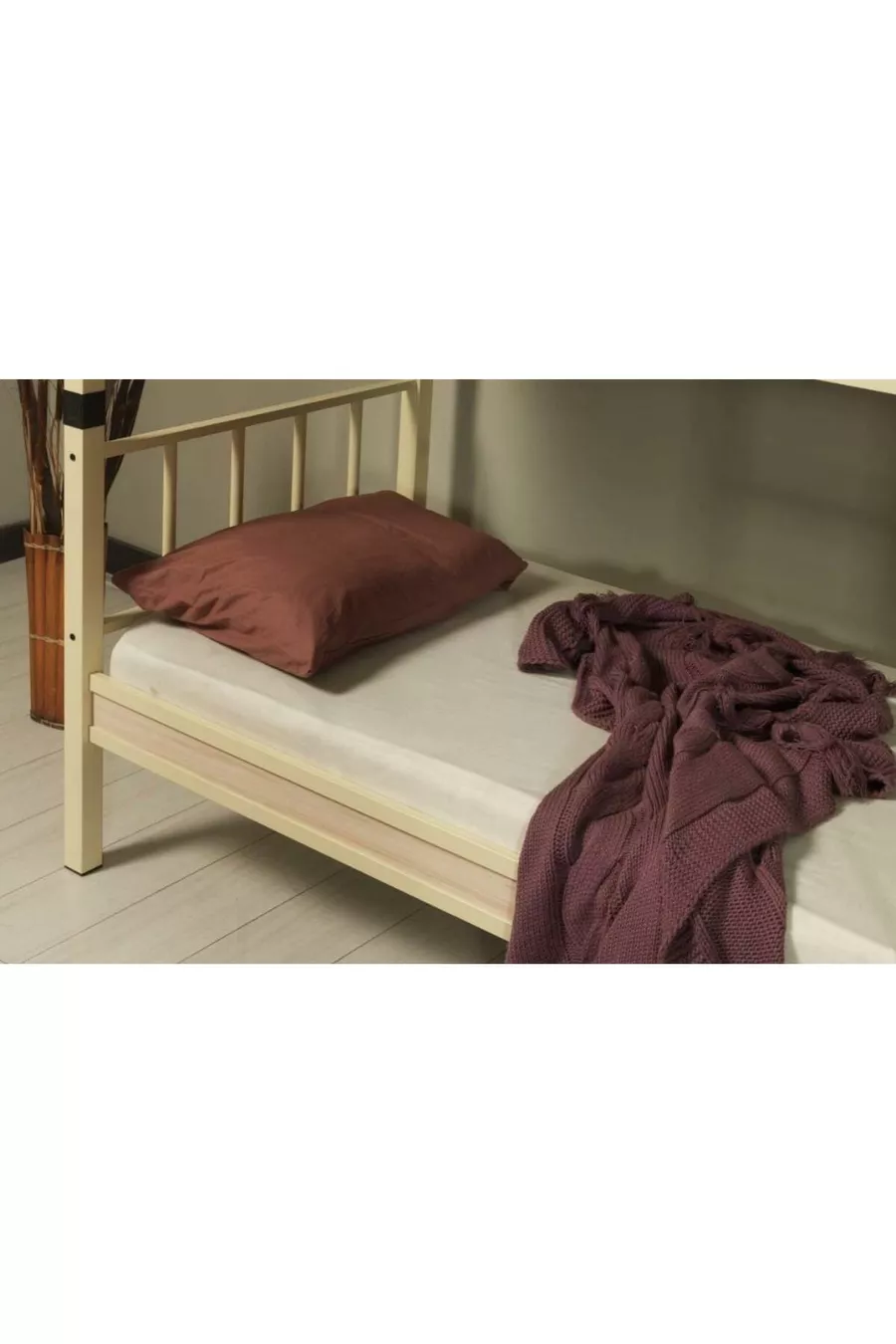 Lits superposés en métal Yurt Crème