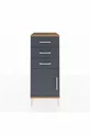 Commode Hyperion avec une étagère, 3 tiroirs et une porte, en pin-anthracite