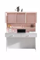 Chambre d'enfant Rosa - Armoire à 3 portes, Lit, Table de chevet, Bureau, Commode