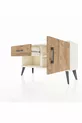Commode Arges à une étagère, un tiroir et une porte en pierre d'onyx-pin