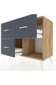 Commode Hyperion 3 tiroirs Pin-Pin/Anthracite