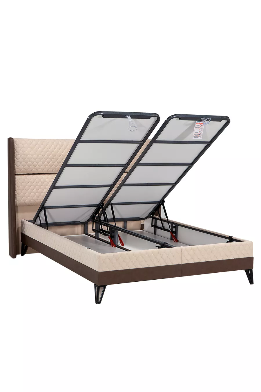 Ensemble Literie Luxueuse Orthopédique Super - Tête de Lit et Sommier - Marron
