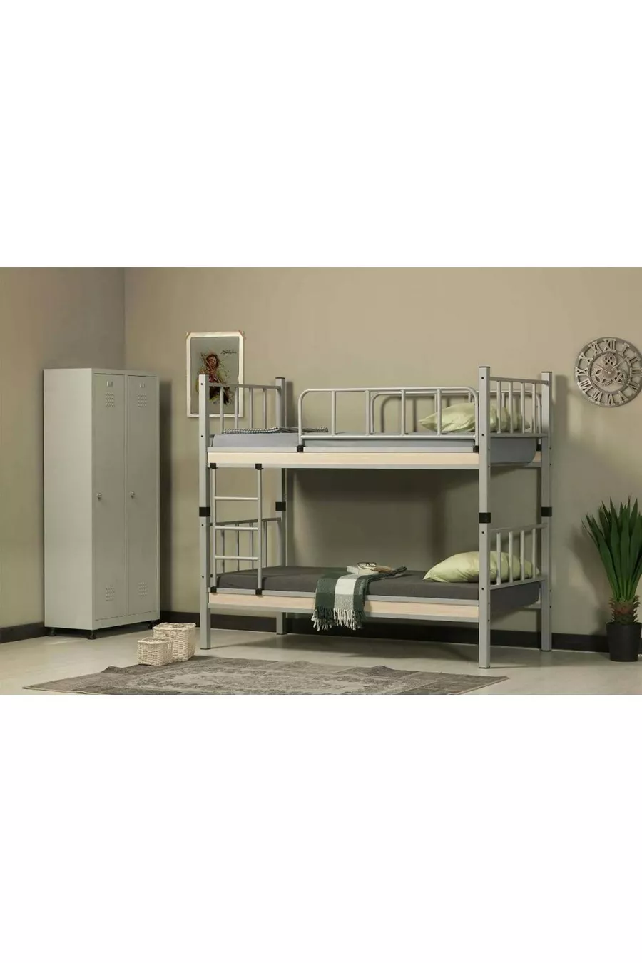 Lits superposés en métal Yurt Gris