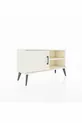 Commode Arges à 2 étagères et 1 porte, couleur Pierre de Lune