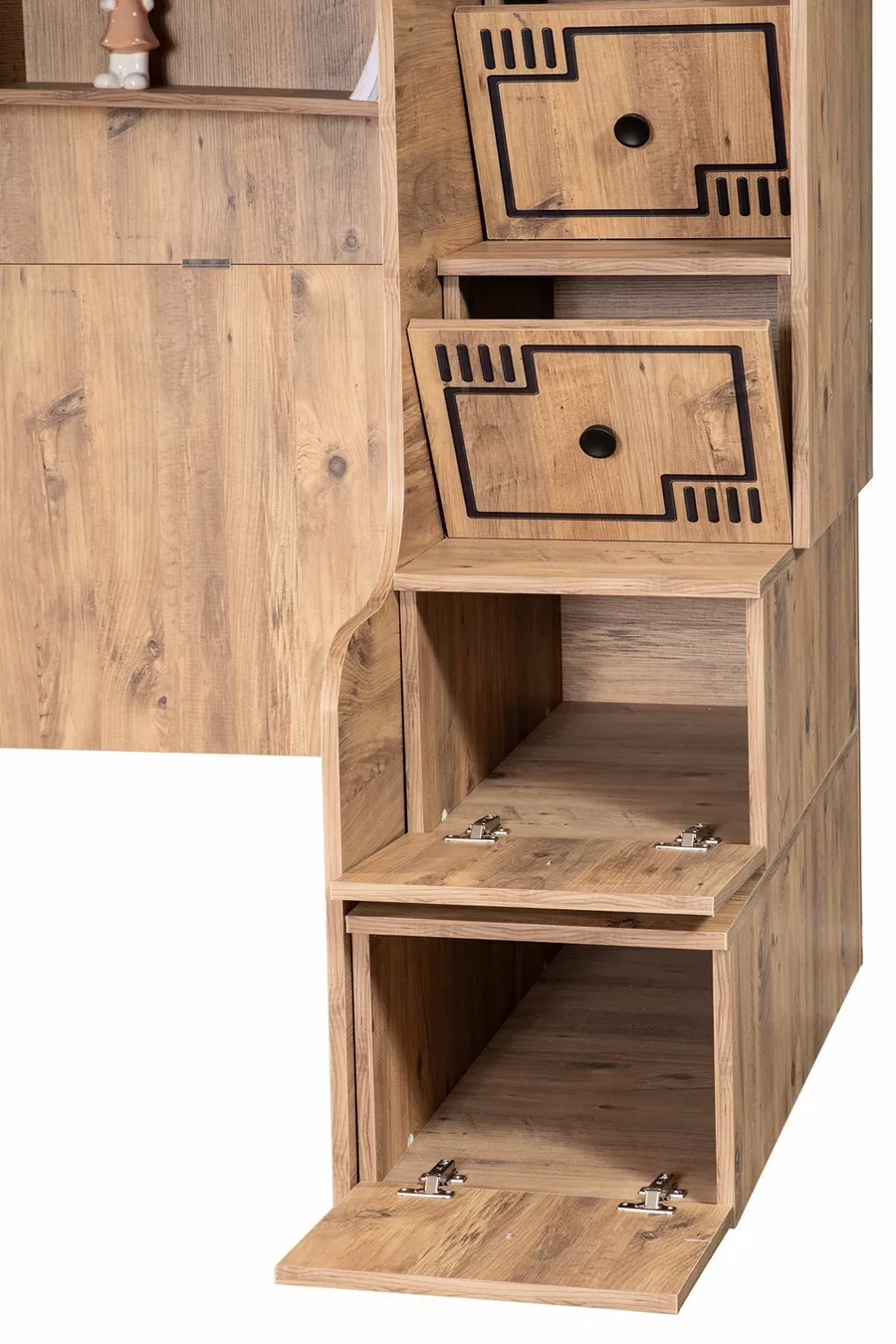 Lits superposés, Bureau avec armoire Natural Ranza 1 pièce Comfortyatak