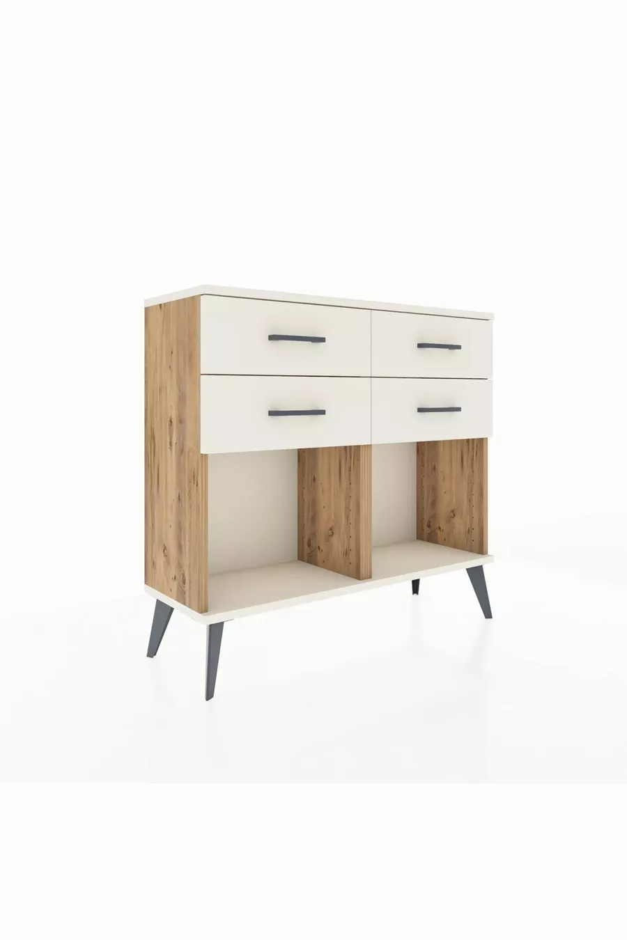Commode Arges 4 tiroirs Pin-Pierre de Lune
