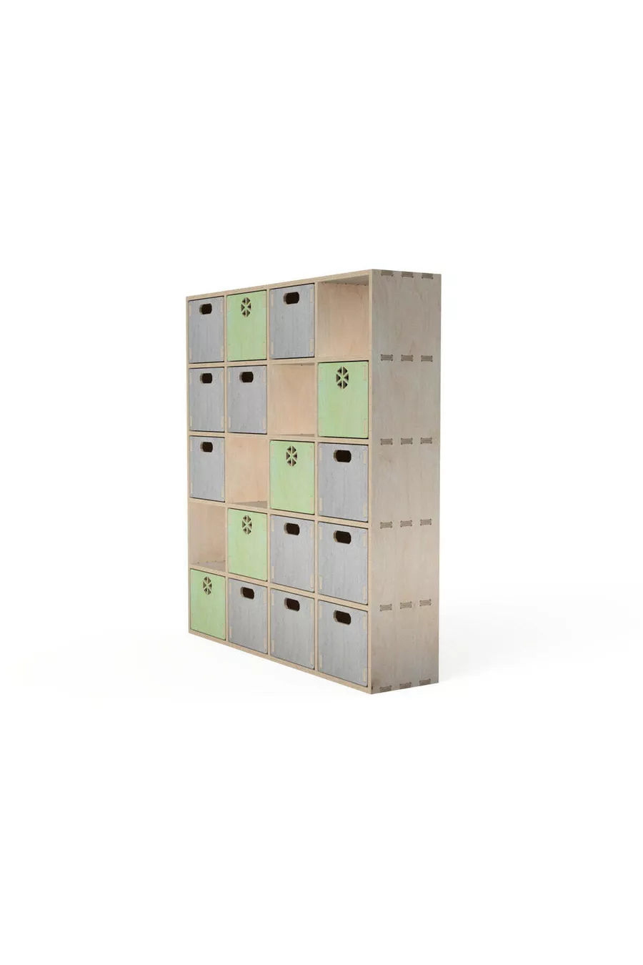- Étagère modulaire avec tiroirs, portable, peignable à la peinture organique, design spécial, équipement général