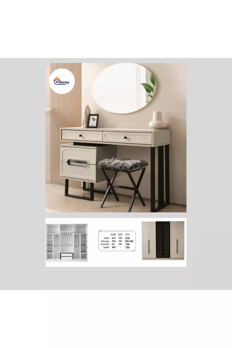 Ensemble Chambre à Coucher et Salle à Manger Pack Mariage