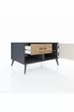 Commode Kronos avec une seule étagère, un tiroir et une porte, anthracite-pierre de lune/pin