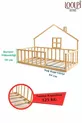 Lit Montessori Unisexe pour Bébé et Enfant en Bois Naturel