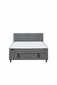 Ensemble de 3 pièces Tête de lit et sommier Wool Sense - Gris Foncé