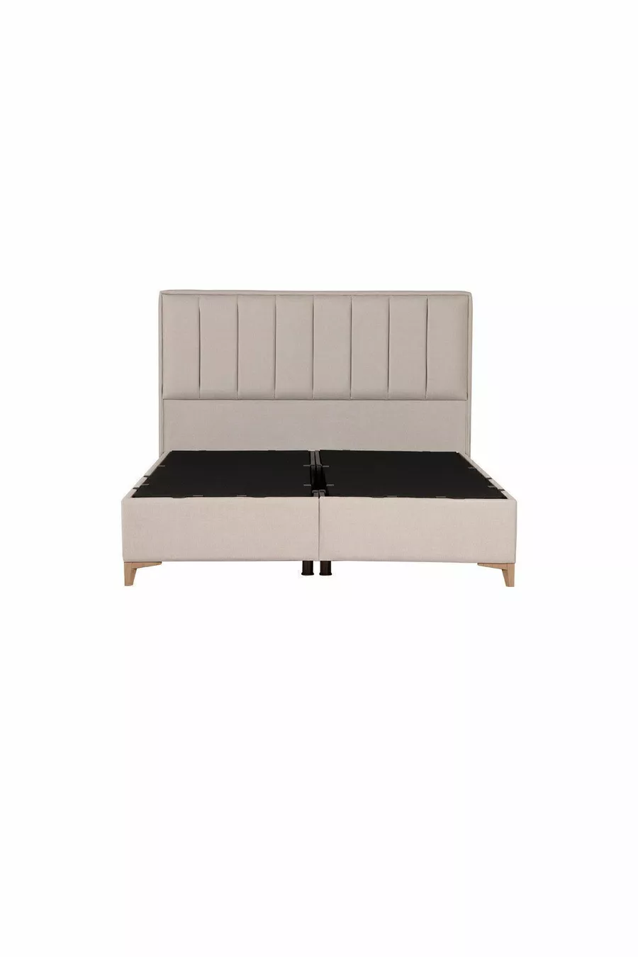 Lit coffre Gold Therapy Beige (TÊTE DE LIT ET MATELAS NON INCLUS)