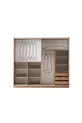 Ensemble de chambre à coucher Hazar en MDF