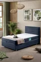Ensemble de lit Comfort Sofia avec sommier simple et tête de lit Bleu marine
