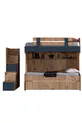 Lits superposés, lit superposé Riva + armoire 3 portes + 3 matelas Comfort