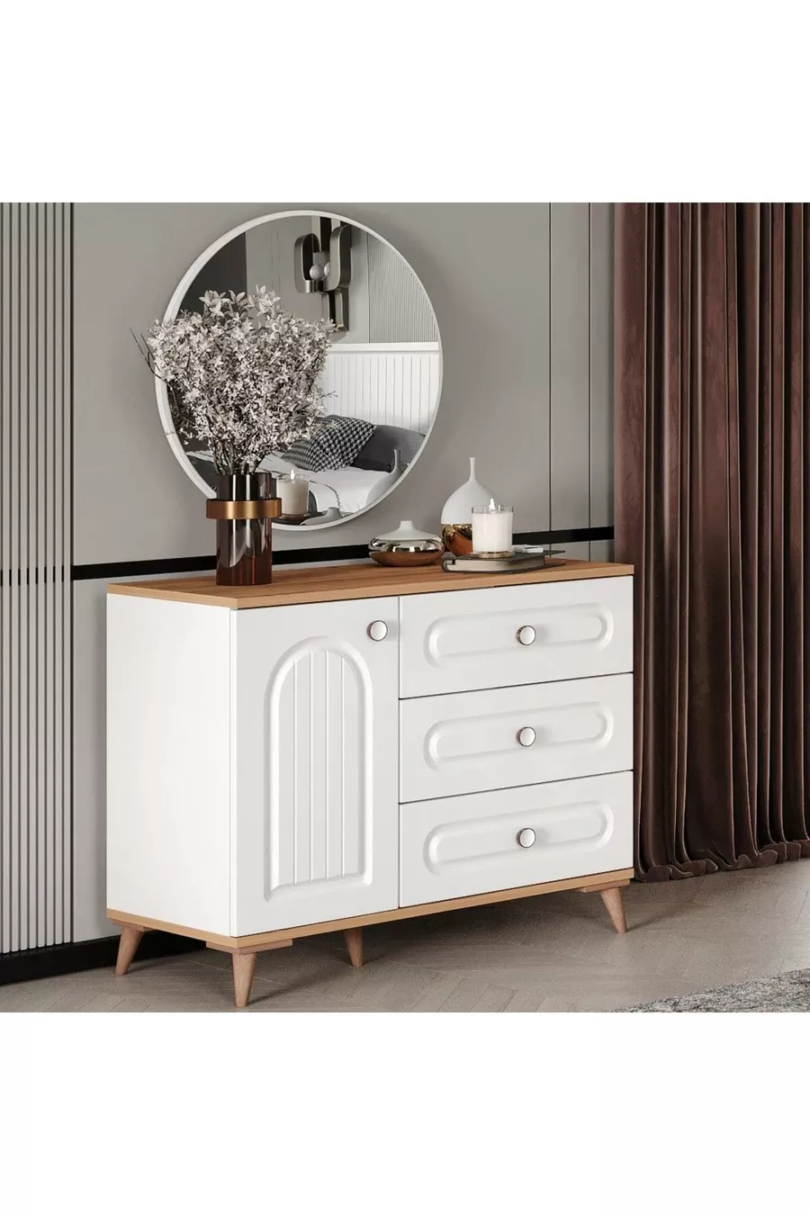 Ensemble de chambre à coucher Bohem MDF avec montage gratuit