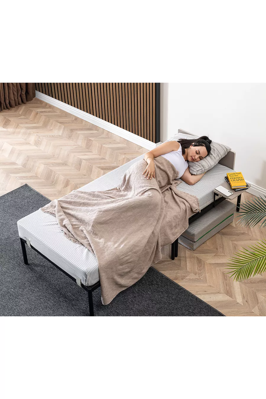 Lit, Lit en métal, Matelas, Sommier