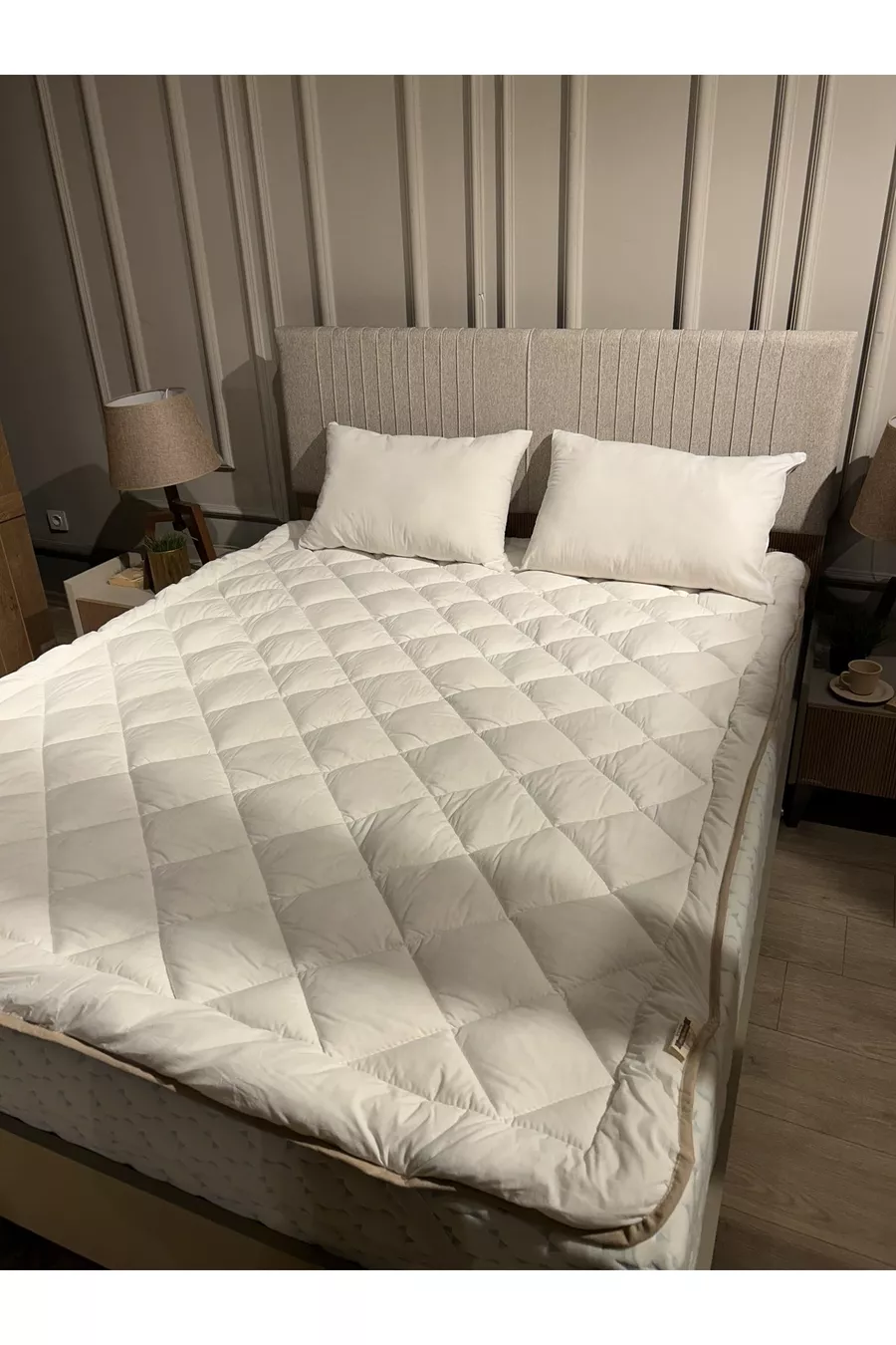 Matelas en laine double en pure laine mérinos d'agneau