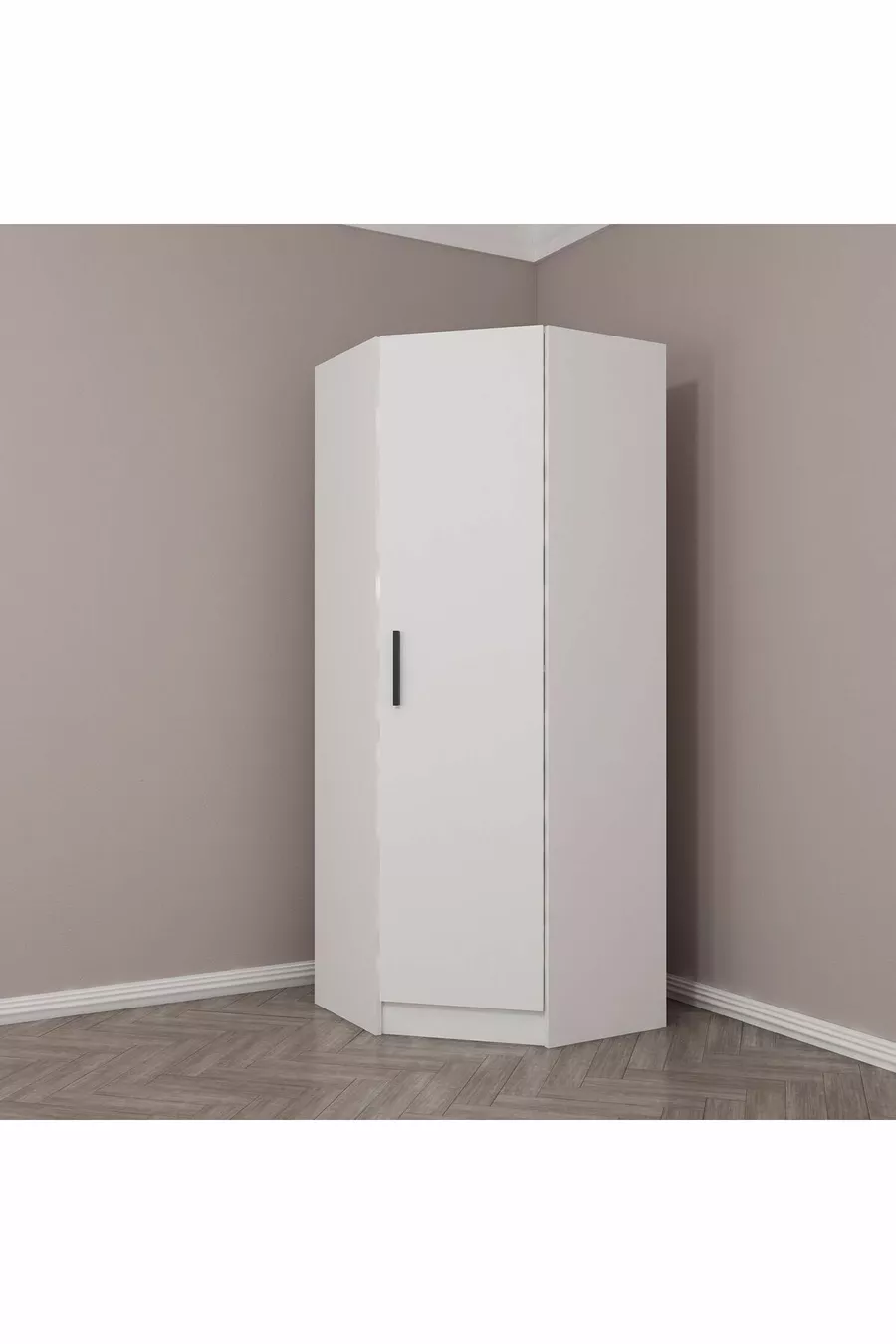 Armoire d'angle Kale  cm 1 porte Blanche