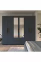 Armoire  Armin à 6 portes et 2 tiroirs avec miroir